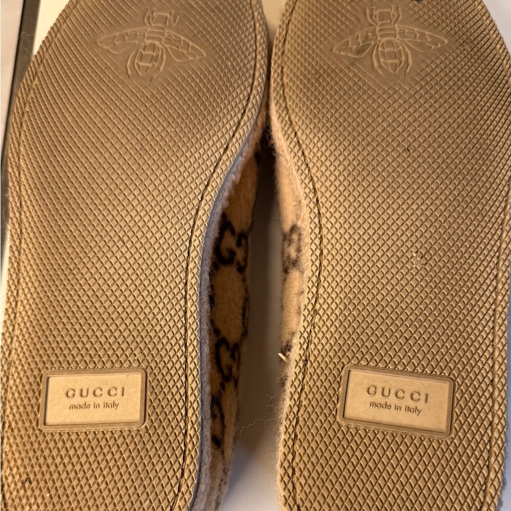 Gucci Fria Horsebit Wool GG Loafers - Picture 4 of 6